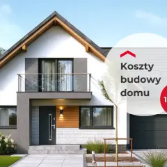 Nowoczesny dom z garażem i balkonem. Sprawdź, ile kosztuje budowa domu 150m2.